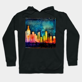 Apothecary Alcohol Ink Bar Skyline Hoodie